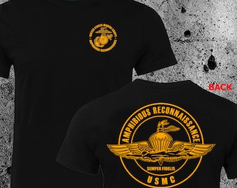 USMC Amphibious Reconnaissance Custom Tshirt HQ Design