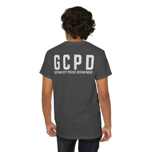 Maglietta ispirata al dipartimento di polizia di Gotham City con logo SWAT GCPD immagine 5