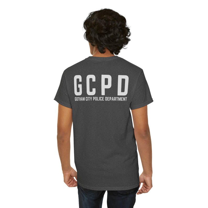 Maglietta ispirata al dipartimento di polizia di Gotham City con logo SWAT GCPD immagine 5