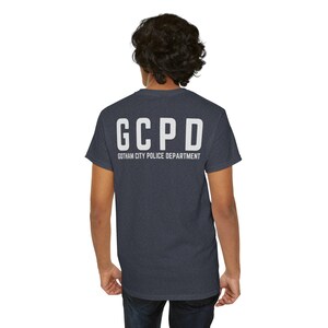 Maglietta ispirata al dipartimento di polizia di Gotham City con logo SWAT GCPD immagine 7