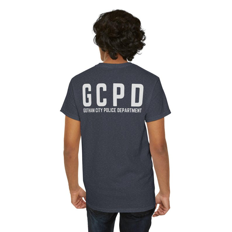 Maglietta ispirata al dipartimento di polizia di Gotham City con logo SWAT GCPD immagine 7
