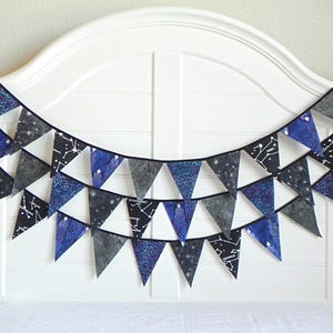 Celebrate in Cosmic Style with Constellation Map Bunting Garland Flags. Perfect for Weddings, Nurseries, Birthdays, Baby Showers & Classroom image 2