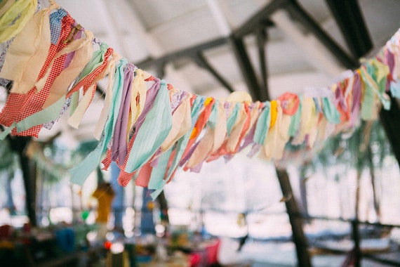 Fabric Garland Backdrop, Colorful County Fair Wedding Decor, Boho Chic Baby Shower Gender Neutral Decorations, Farmhouse Rustic Circus Theme Il_570xn