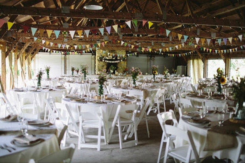Custom Fabric Bunting Flags and Garland Banner Sustainable Wedding and Party Decor for Festive and Eco-Friendly Celebrations Bild 9