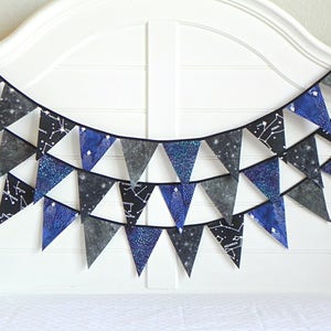 Celebrate in Cosmic Style with Constellation Map Bunting Garland Flags. Perfect for Weddings, Nurseries, Birthdays, Baby Showers & Classroom image 3