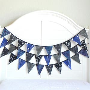 Celebrate in Cosmic Style with Constellation Map Bunting Garland Flags. Perfect for Weddings, Nurseries, Birthdays, Baby Showers & Classroom image 6