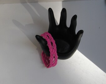 Macrame Bracelet in Pink