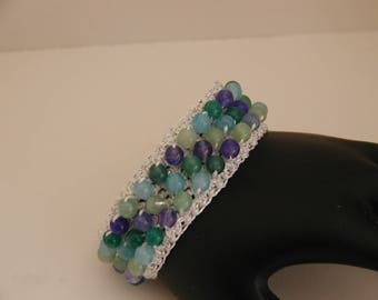 Crocheted beaded Bracelet