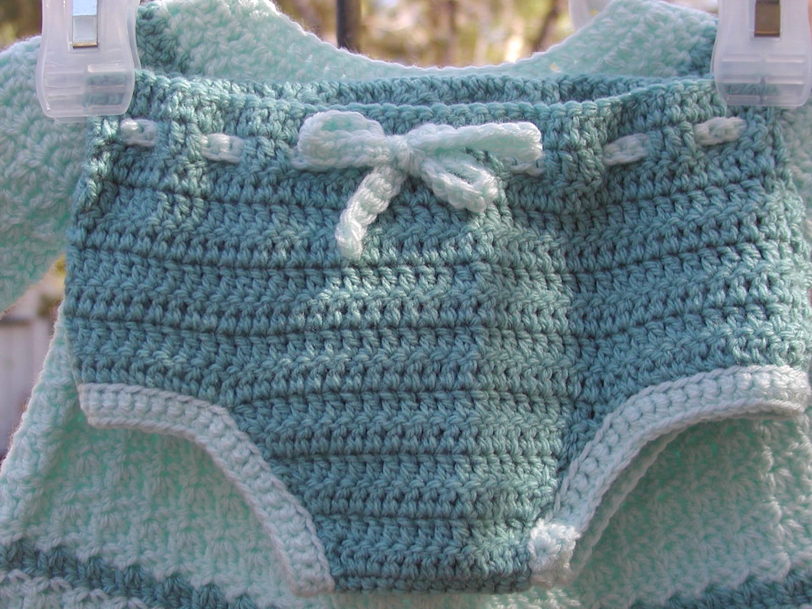 Crocheted Two Piece Set