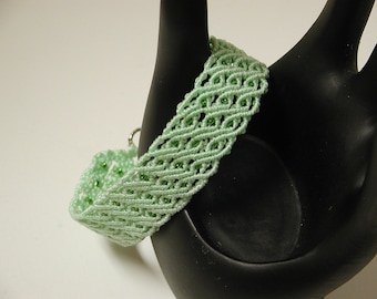 Macrame Bracelet mint green