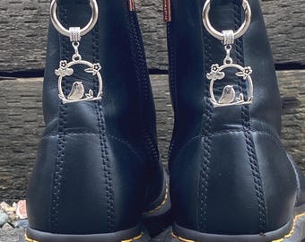 Love Birds Charms: For Your Doc Marten Boots, Bag Or Keys. (Pair)