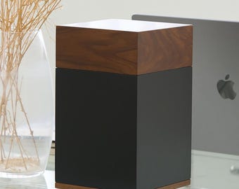 Black Walnut Wooden Cremation Urn by Aspen Studio