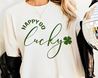 Amuleto de la suerte del día de San Patricio SVG PNG, diseño de camiseta de trébol de la suerte, sublimación del día de San Patricio, archivo Cricut, manualidades festivas