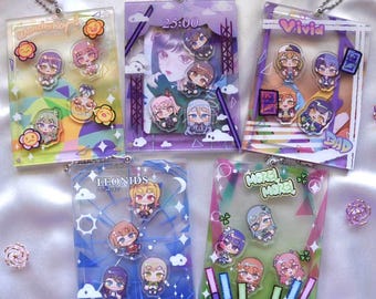 Project Sekai Photocard Holder Shaker Charm | 4" Double-Sided Customisable Charm | Colorful Stage Charm| Kawaii Rythm Game Gift