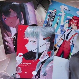 Collection Of Hatsune Miku Songs | Matte Art Print with UV Finish | A5 Vocaloid Song | Kawaii Vocaloid Gift