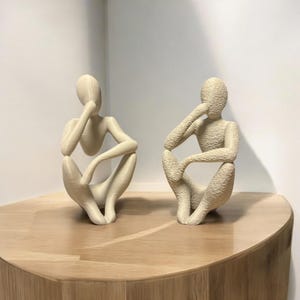 Nobody The thinker,The thinker,minimalist sculpture,Modern art,Faceless figure,Modern sculpture, Home decor, Housewarming gift,Elegant gift