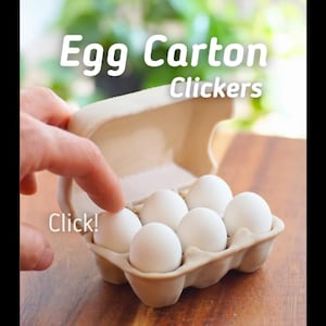 Egg clicker, Easter Fidget toy, Fidget toys, Mechanical fidget, Stress relief, adhd fidget, Egg carton, Gift for easter, Gift for kids