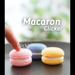 Macaron clicker, Cake Fidget toy, Mechanical fidget, Stress relief, adhd fidget, Fidget keychain, Clicker keychain, Gift for macaron lovers,