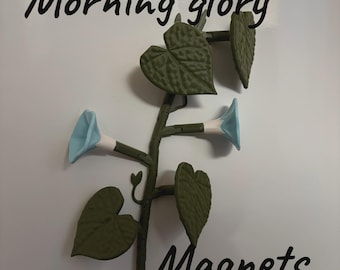 Morning glory, Magnetic ivy plant, Common ivy, Fridge magnets, Fridge Organizer, Customizable Vine Magnets, Home decor, housewarming gift