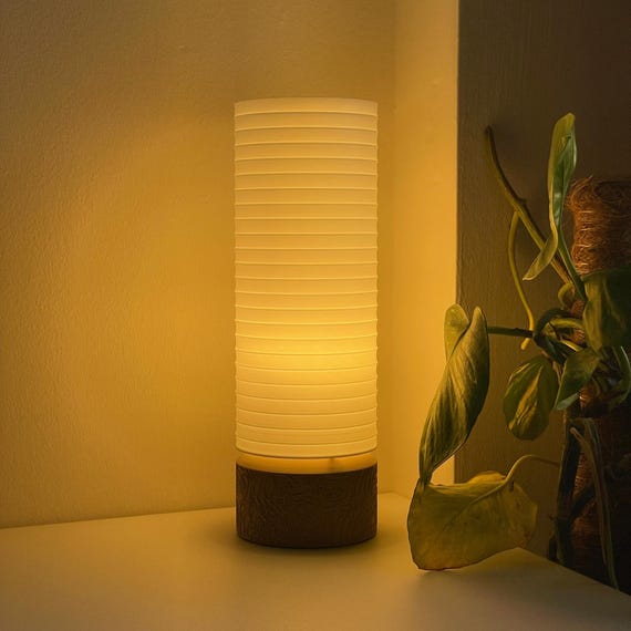 Hikari desklamp,Japanese lamp, Rechargeable lamp,Desklight,Desk lamp,Desklamp,Table lamp,Table light,Mood light,Home decor,Housewarming gift