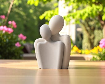 Statua di amanti, statua di San Valentino, scultura di amanti, statua di uomo e moglie, decorazione di statue moderne, arte contemporanea, regalo per gli innamorati, arredamento per la casa.