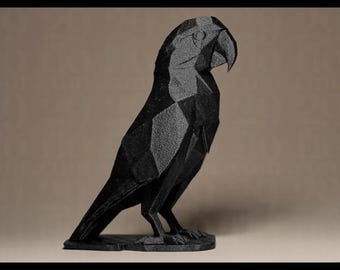 Parrot, Parrot statue, Parrot sculpture, Modern art, Contemporary art, Modern sculpture, Home decor, Housewarming gift, Gift for bird lovers