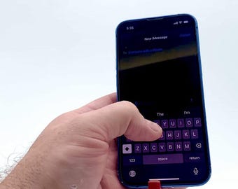 6 Fingered phone holder, Phone grip holder, minimalistic phone holder, ergonomic phone attatchnent, finger phone holder, Gift for her