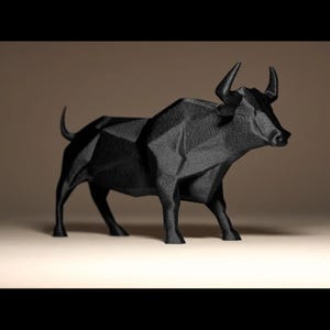 Bull, Bull statue, Bull sculpture, Contemporary art, Modern art, Modern sculpture, Home decor, Housewarming gift, Gift for bull lovers