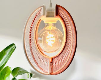 ORB XY Modern Pendant Lamp Shade | Sculptural Ceiling Light | Minimalist Hanging Lampshade | Unique Housewarming Gift