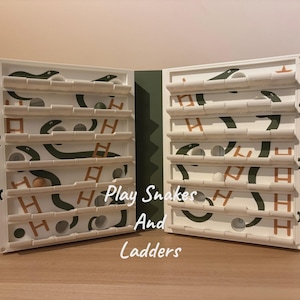 Playbook'd Snakes and Ladders Book Game, Hidden Board Game, Unique Gift, Book Lover Gift, Family Game Night, Kids Game, Travel Game 画像 3