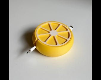 Citrus cable winder, Cable winder, Cable storage, Cable management,  Cable organizer, Cable winding, Cable storage container, gift for him