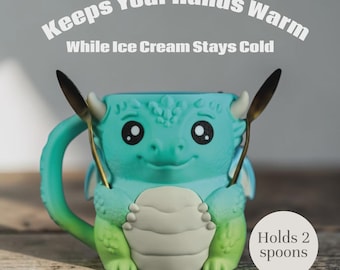 Dragon Pint Cozy, Ben & Jerry's Accessory, Fantasy Kitchen Decor, Movie Night Gift, Snack Drawer
