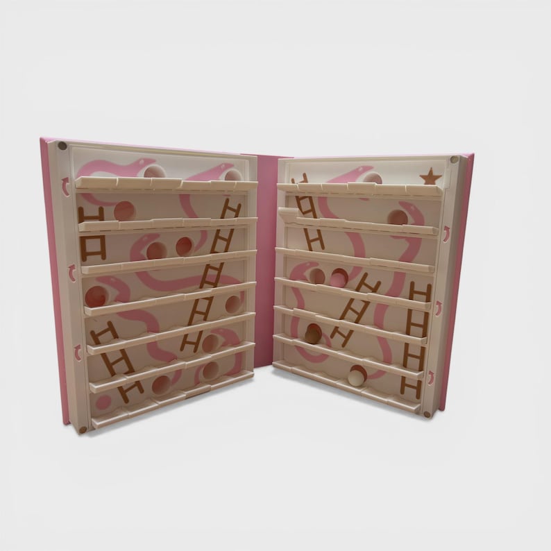 Playbook'd Snakes and Ladders Book Game, Hidden Board Game, Unique Gift, Book Lover Gift, Family Game Night, Kids Game, Travel Game 画像 12