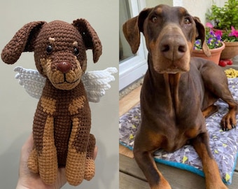 Custom Stuffed Dog, Custom Dog Plush, Custom Crochet Dog, Custom Pet Plush, Custom Stuffed Animal, Personalized Pet Gift, Dog Mom, Dog Dad
