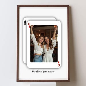 Benutzerdefinierte Spielkarten Fotodruck, Foto Einzigartiges Geschenk für Freunde, Paare und Besties, Benutzerdefinierte trendige Druck, Kunst personalisiertes Geschenk