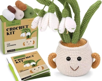 DIY Crochet Kit for Beginners | Potted Plant with Video Tutorials