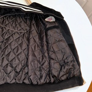 Vintage Kansas City Chiefs Suede Leather Varsity Jacket L Black NFL Sports EII image 5