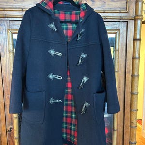 Navy Duffle Coat - Etsy