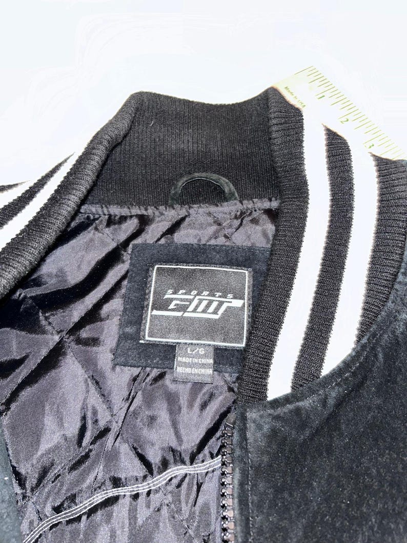 Vintage Kansas City Chiefs Suede Leather Varsity Jacket L Black NFL Sports EII image 3