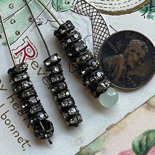 Swarovski Rondelle Spacer Beads, Black