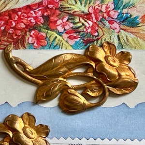 Vintage Flower Stamping for jewelry design