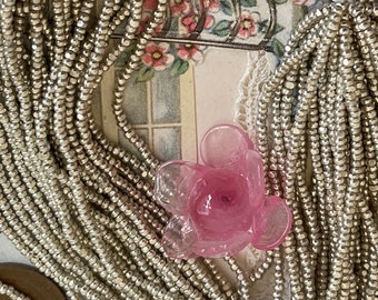 ヴィンテージチェコシャーロットガラスシードビーズ、サイズ13/0