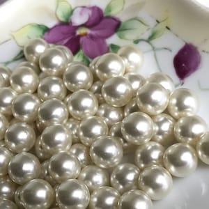 PEARLS, DIY, Vintage undrilled Pearl Beads, No Hole beads, Pearls, Vintage pearls, Solid Beads, Undrilled Beads, vintagerosefindings