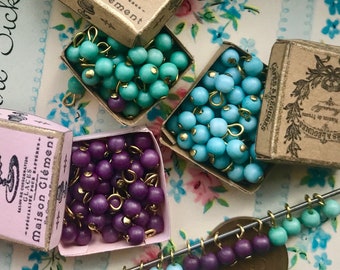 Vintage bead Connectors,  Drops Dangles,  Beads Brass Charms
