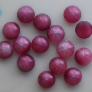 Vintage Glass Cabochons Star Plum Purple Grape 15 7mm Flat Back, vintagerosefindings, 354 image 3