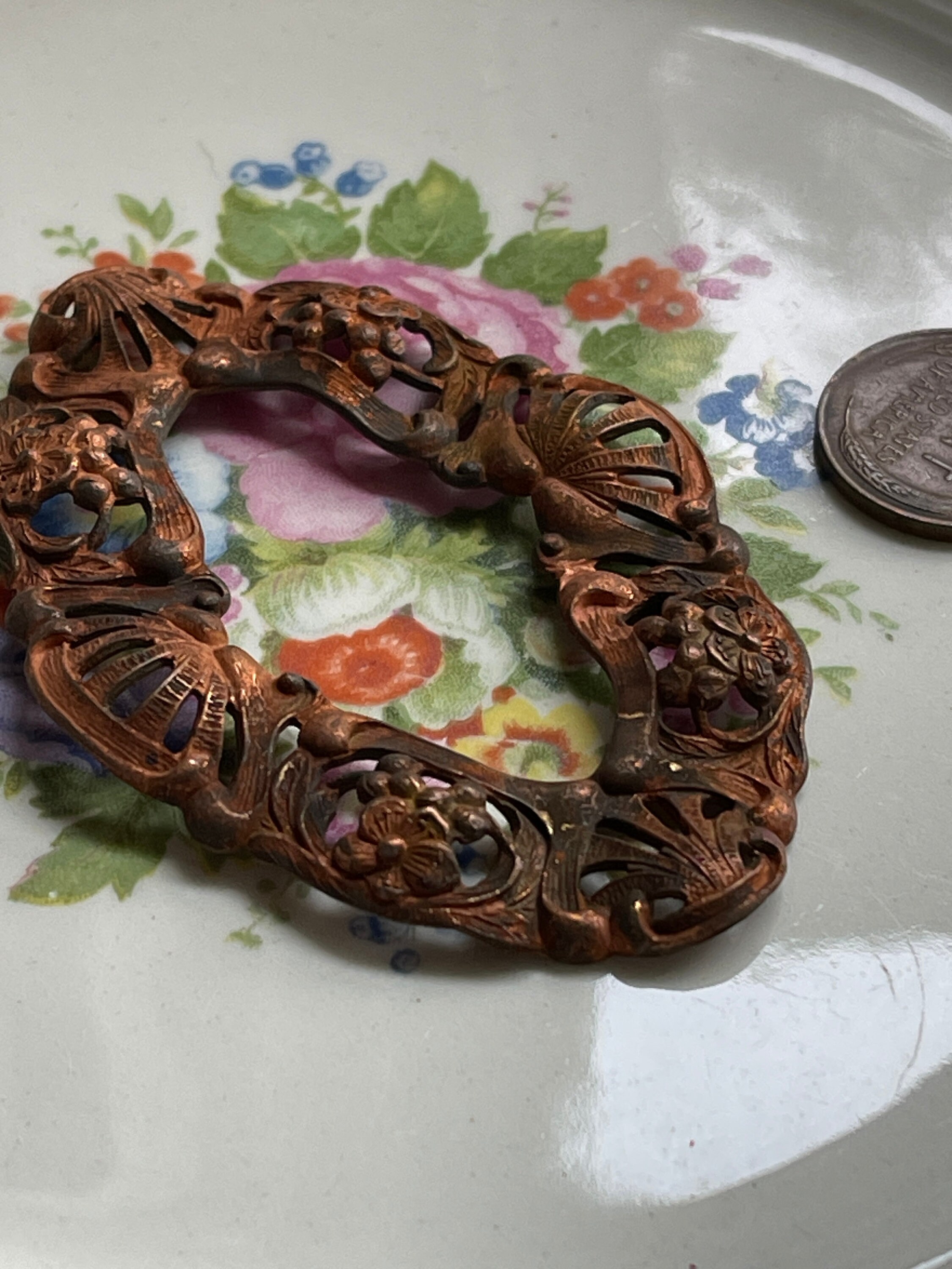 Vintage Miriam Haskell Stamping for Brooch - Etsy Vintage Miriam Haskell Stamping for Brooch - Etsy