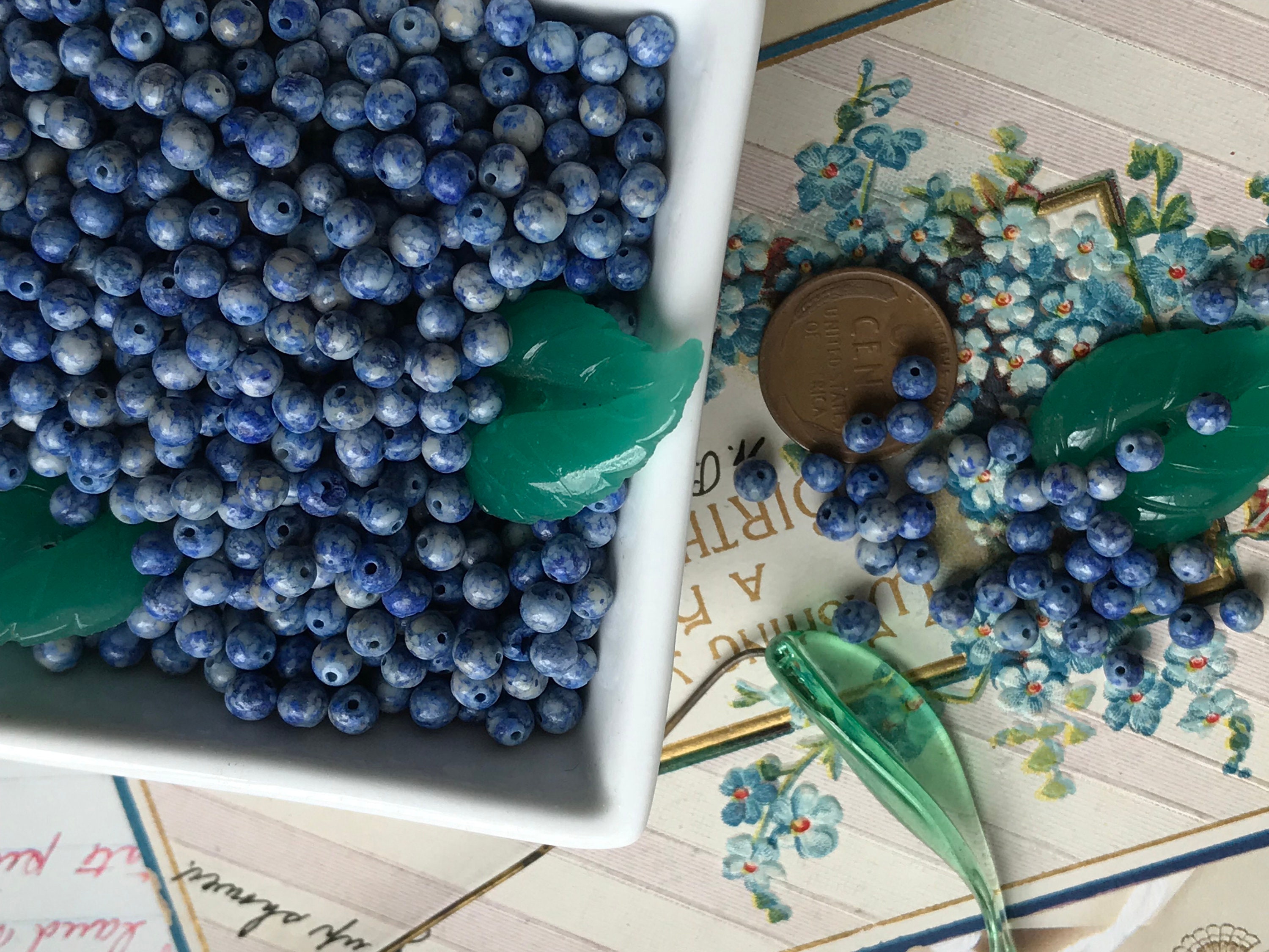 Set of Handmade Glass Berry Beads Including Blueberries Strawberries and a  Raspberry — The Glass Studio