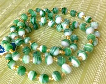1930's vintagebeadsネックレス Vintage 1930s Mother of Pearl Beaded Necklace - Graduated