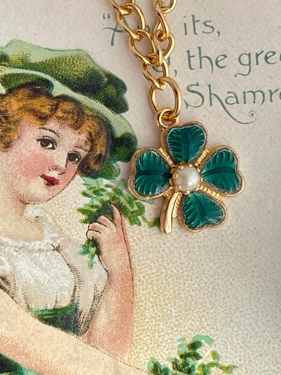 New Four Leaf Clover Bracelet, St Patricks Day, V… - image 3