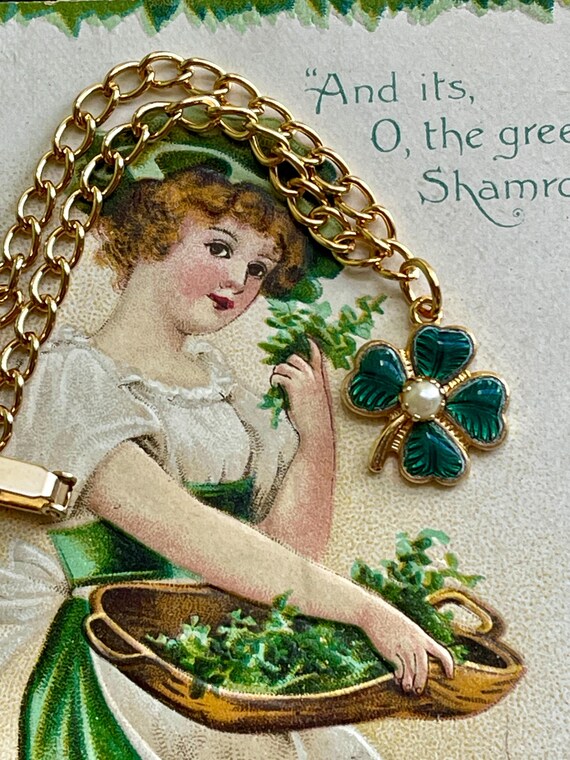 New Four Leaf Clover Bracelet, St Patricks Day, V… - image 8